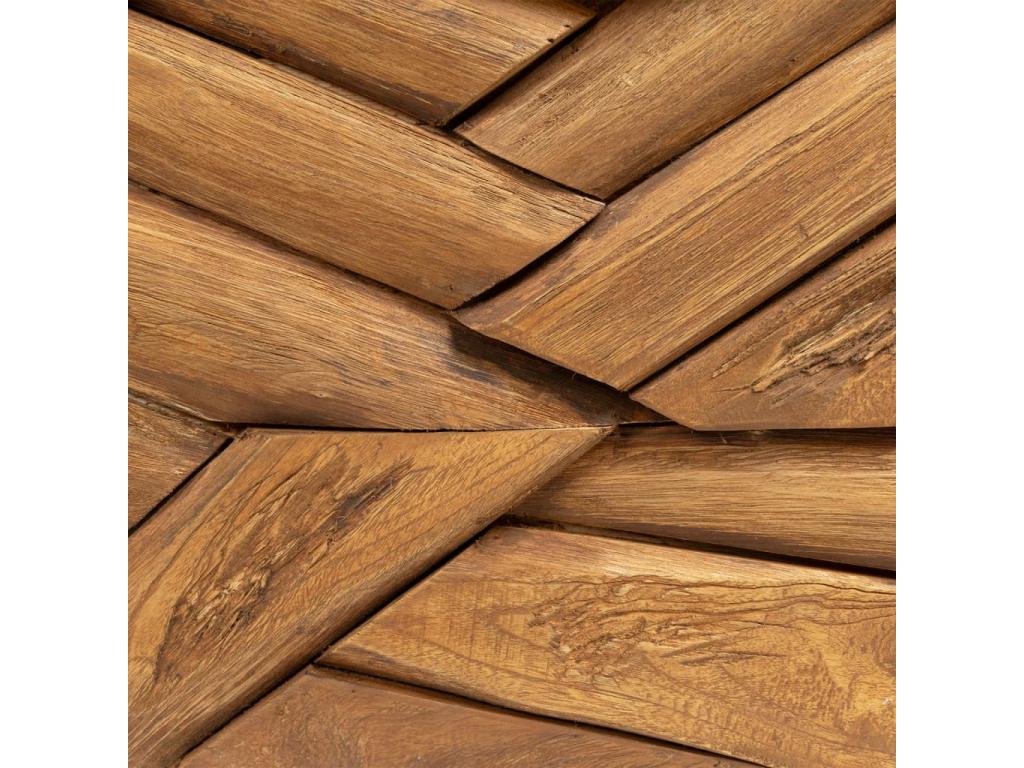 Coffee table, solid teak wood, 110x35x38 cm, QYZM54534