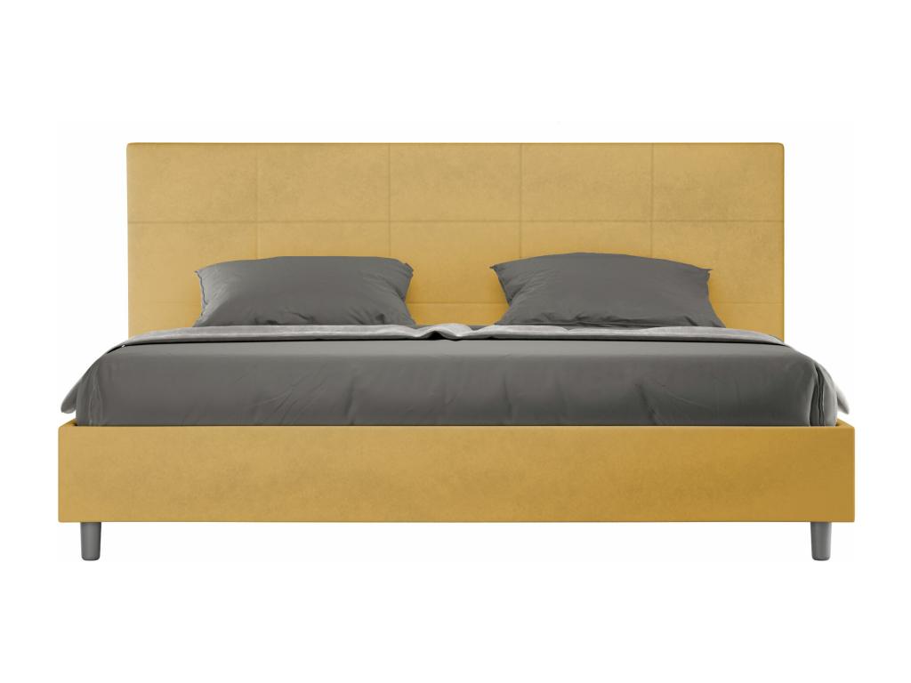 Elariva QUJK04369 200x210cm Ocher Microfiber Bed (without slatted base)