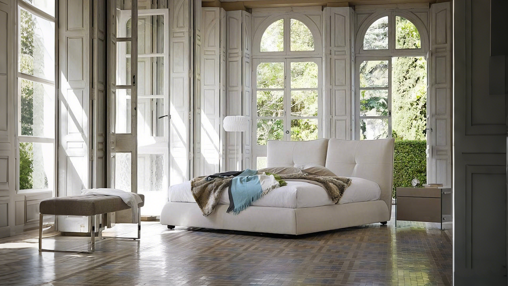 Elariva KXQO24448 bedside table with 1 drawer, lacquered wood and tempered glass