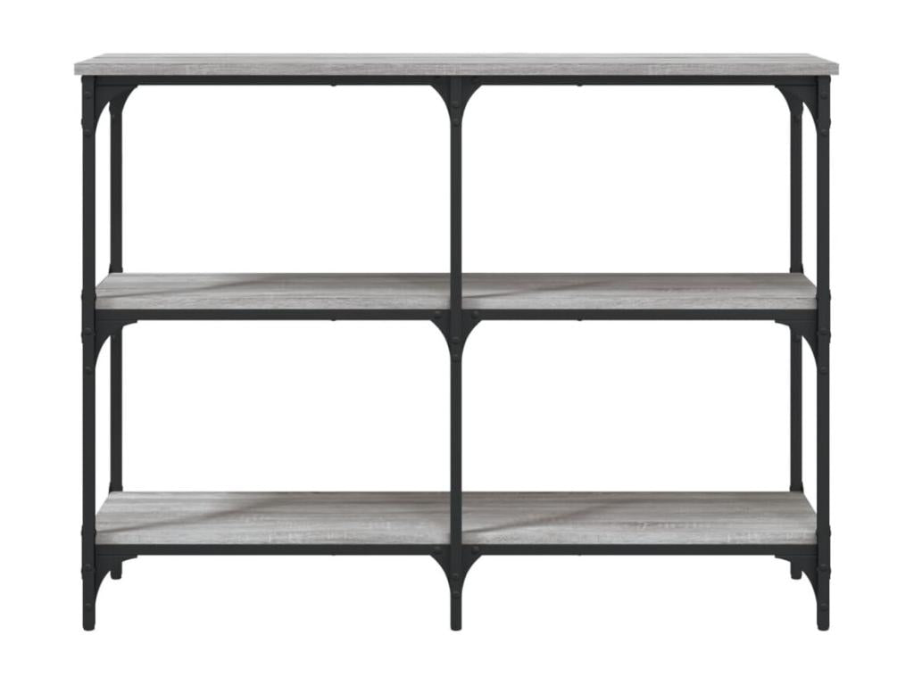 Grey console table 100x29x75 engineered wood KEOY03506