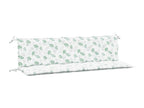 2-piece garden bench cushions with leaf pattern fabric by Elariva VUZN69403