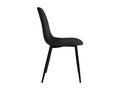 Dining chair - Velvet / Metal - Black - Boisona BLUU43125