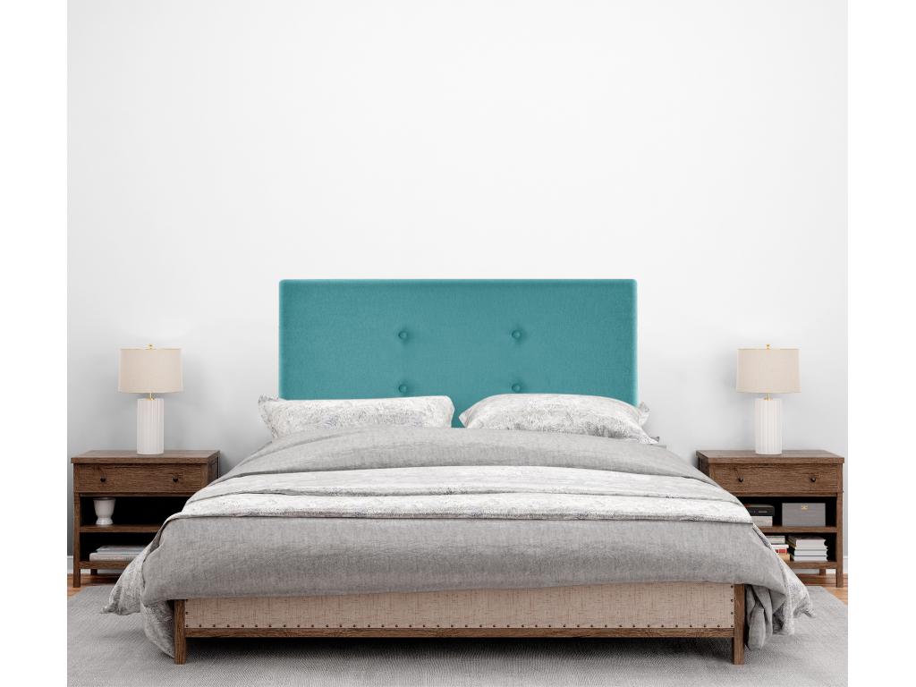 Elariva Fabric Headboard with 2 Buttons 90x50cm Beds 80/90 - Turquoise IUYE55014