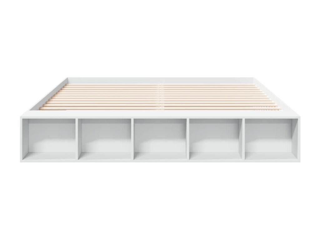 White bed frame without mattress, 180x200 cm, XZQO65304