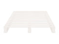 White pallet bed 100x200 cm solid pine wood KXTL97002