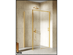 Shower Door with Side Panel - 100x100x200 - BRUSHED GOLD - PRIME - RIGHT WVEB69524
