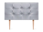Elariva Faux Leather Upholstered Headboard 105x115cm with Legs for 105cm Bed - Silver DDWY61939