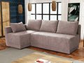 Corner sofa 149 Pink Sleeping function Bedding box 210x135x85cm EOBU24220