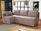 Corner sofa 149 Pink Sleeping function Bedding box 210x135x85cm EOBU24220