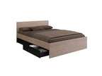 Bed with 2 drawers 160x200 cm - Natural and black slatted base - Elariva UJQA67230