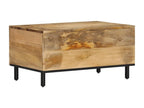 Coffee table 80x50x40 cm solid mango wood EQKV69373