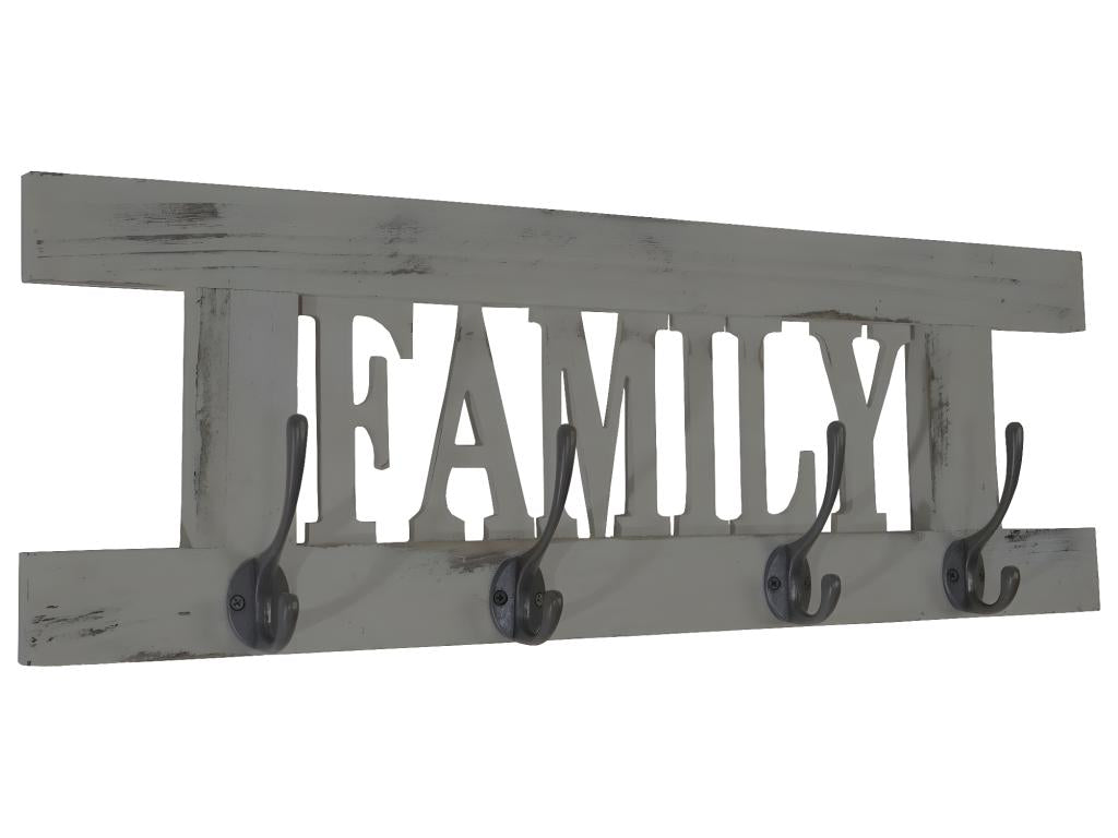 Elariva-C60 grey wall-mounted coat rack QENK34692