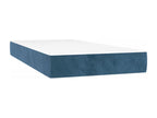 Boisona bed base and dark blue 120x190 velvet mattress ZUSW32561