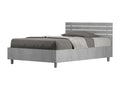 Single bed without slatted base 120x190 with straight headboard and concrete grey slats Elariva KGGK01458