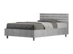 Single bed without slatted base 120x190 with straight headboard and concrete grey slats Elariva KGGK01458