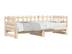 Sliding bed 2x 80x200 cm Solid pine wood HFKF48909