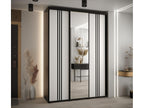 7-Door Sliding Wardrobe 235.2/180/45 3 Doors Black/White/Black QZTB72423