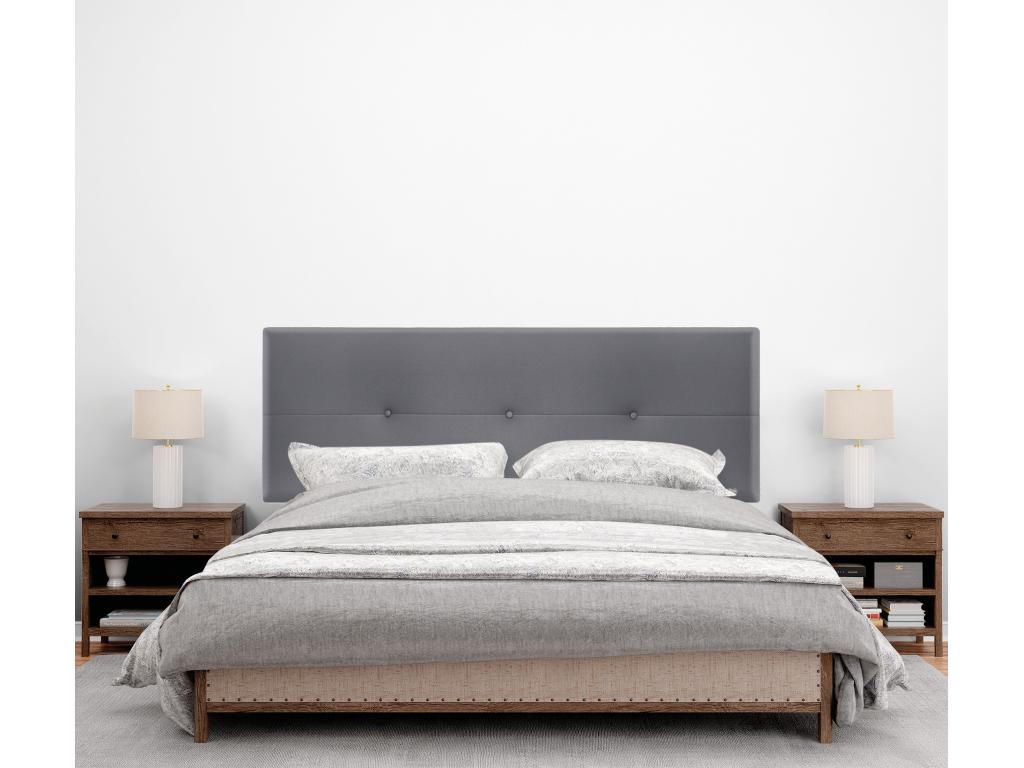 Elariva Faux Leather Headboard with Buttons 160x50cm for 150/160cm Beds - Grey RISG77577