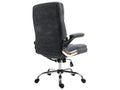 Lysvia-J21 office chair, height-adjustable swivel office chair - dark grey fabric/textile WUJX53454