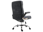 Lysvia-J21 office chair, height-adjustable swivel office chair - dark grey fabric/textile WUJX53454