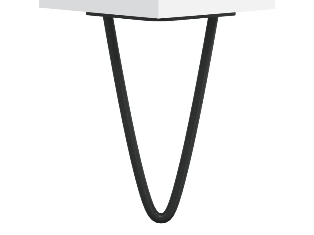 White tall sideboard 57x35x90 cm engineered wood IQPA32600