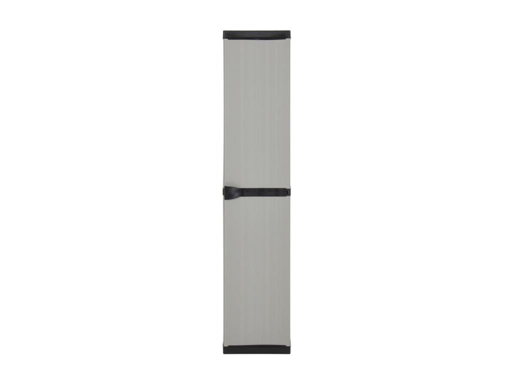 Garden storage cabinet with 3 shelves, grey-black, 34x40x168 RJOM07497