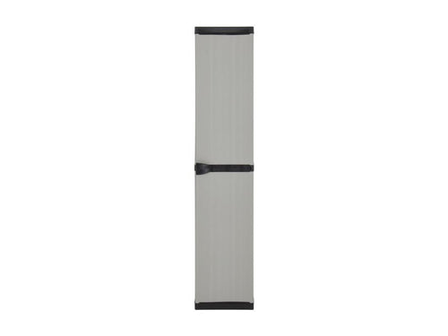 Garden storage cabinet with 3 shelves, grey-black, 34x40x168 RJOM07497