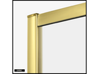 Shower Door with Side Panel - 100x80x200 - LIGHT GOLD - PREMIUM - RIGHT MZNI51093