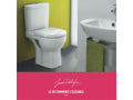 Floor-mounted toilet with standard seat TFBQ23338