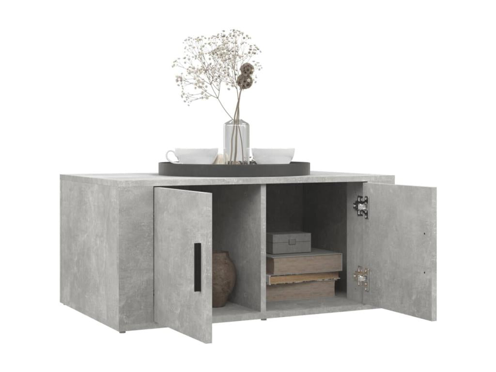 Coffee table, concrete grey, 80x50x36 cm, engineered wood, SQIQ07615