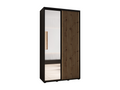 2-DOOR SLIDING WARDROBE 205.2/140/60 2 Doors Black/Elariva SNAJ20385