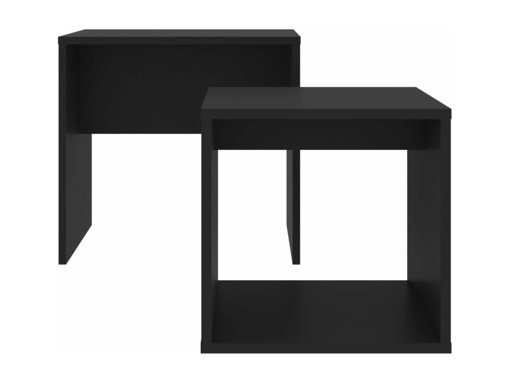 Set of black coffee tables, 48x30x45 cm, chipboard, NGUL86339