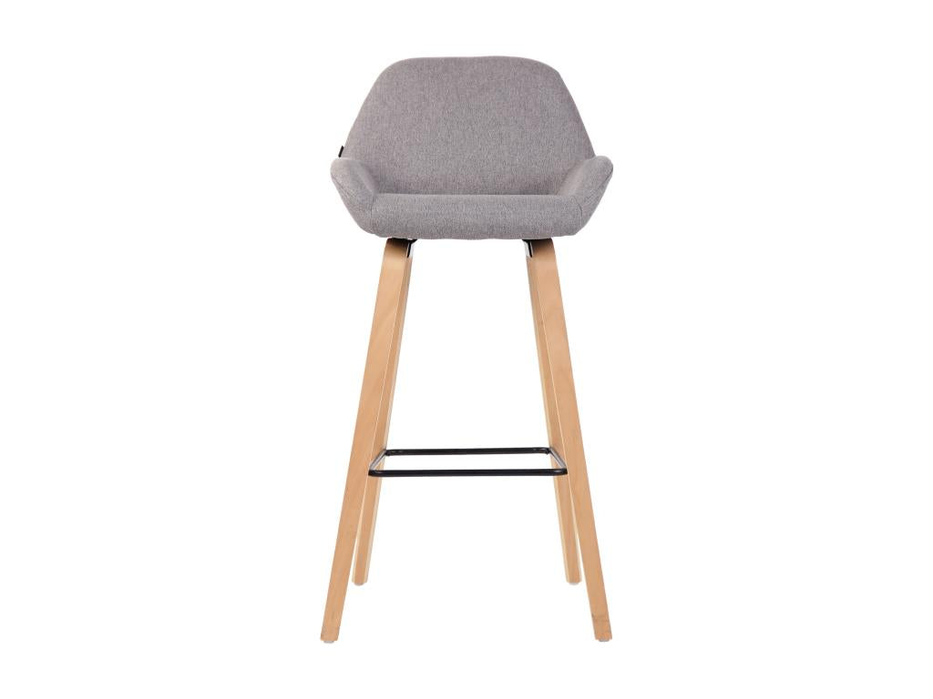 Bar stool - Fabric / Wood - Grey - Boisona FWQI69364