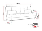 Sofa bed 210 Bedding box 90x193x85cm RSEQ86090