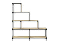 4-tier oak bookcase, Boisona engineered wood, EPRY95787