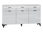 3-Door, 3-Drawer Buffet with LED Lighting Included, White VKME29136
