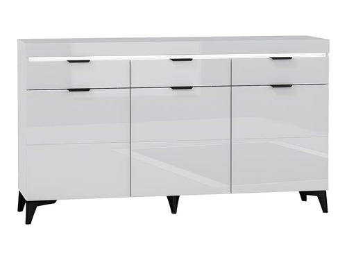 3-Door, 3-Drawer Buffet with LED Lighting Included, White VKME29136