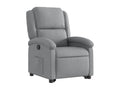 Light Grey Fabric Reclining Armchair LMLE83670