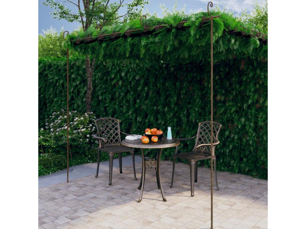 Lysvia garden plant, antique brown, 4x3x2.5 m, iron, EMZA52406
