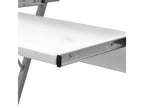 Compact computer desk with keyboard tray, white, RCYL26347