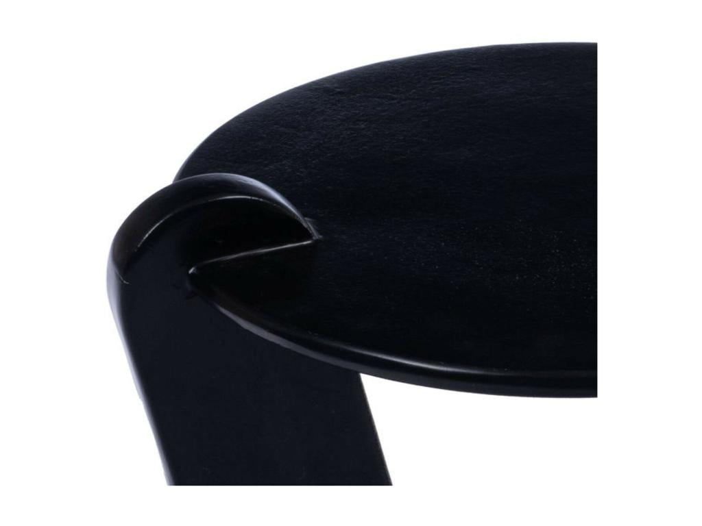 Round black aluminum coffee table D64 - Boisona PIBL80089