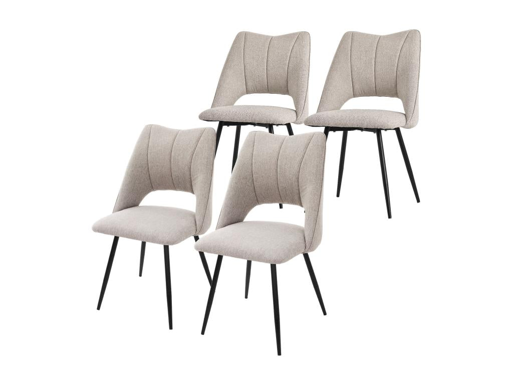 Set of 4 Dining Chairs, Kitchen Chairs, Living Room Chairs, Padded Backrest FAII48527