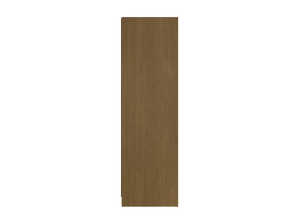 Bookshelf/Room Divider Honey Brown Solid Pine Wood HFUZ69068