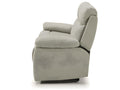 Manual 3-seater sofa in grey fabric - W- 190 x D- 90 x H- 103 cm CLYI30037