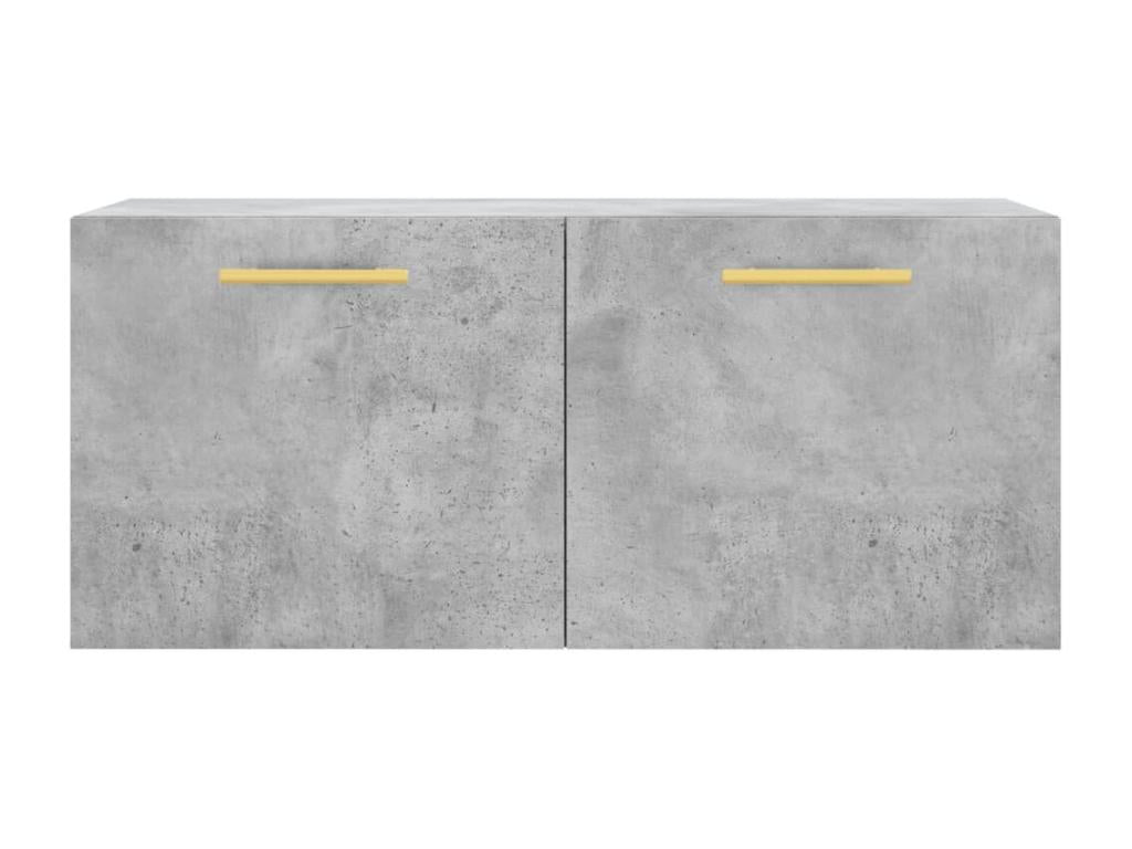 Concrete grey wall cabinet 80x36.5x35 engineered wood YXFI61693