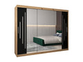 2-Door Sliding Wardrobe 200/250/62 3 Doors Elariva/Black FITI00946