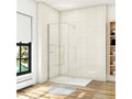 Walk-in shower enclosure 70x190cm with shelves and 140cm support bar, trimmable to 8mm, anti-limescale glass FLOI99223