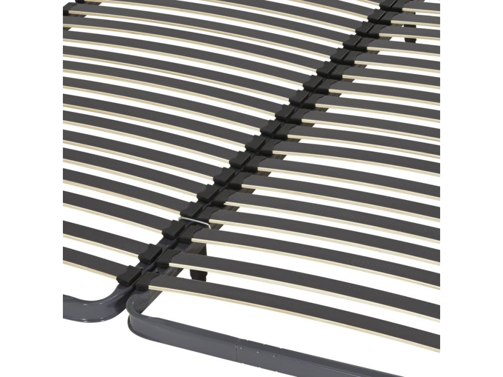 Bed base with legs 2x70x190 - 40 wood - Made in France JNHO49836