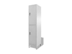 Boisona THFF33837 Grey Metal 2-Door 2-Compartment Office Cabinet