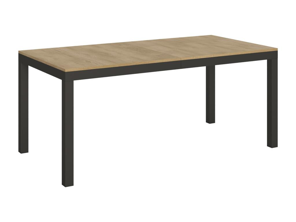 Extendable table 90x180/284 cm Boisona Natural Oak frame Anthracite LIKD24928